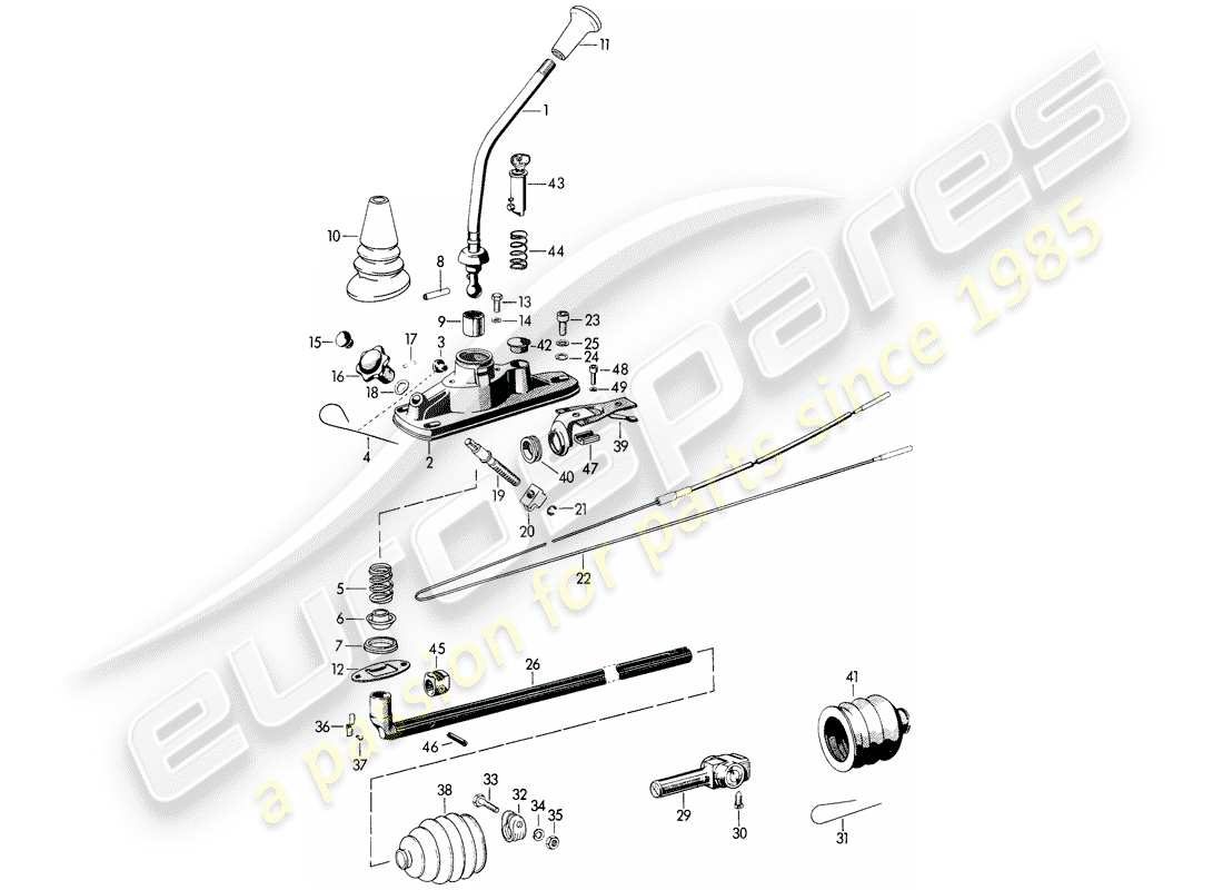 VIEW PARTS DIAGRAMS FROM THE PORSCHE 356 PARTS CATALOGUE a part diagram from the porsche 356 parts catalogue