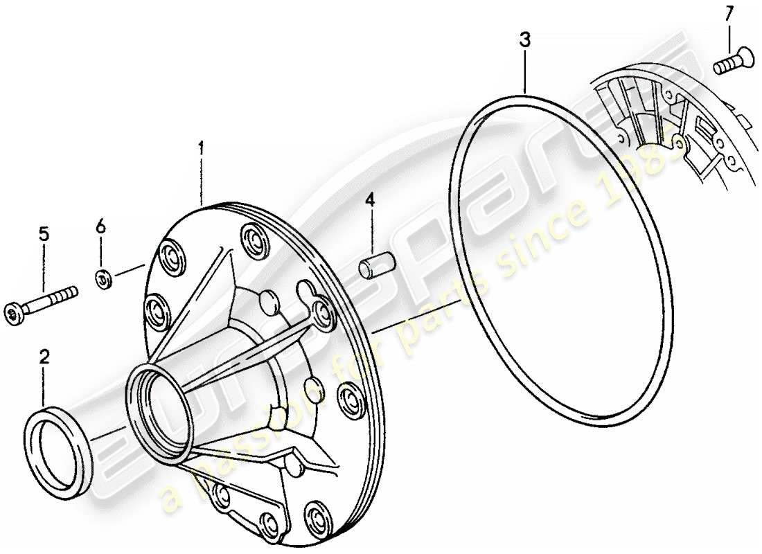 VIEW PARTS DIAGRAMS FROM THE PORSCHE 968 PARTS CATALOGUE a part diagram from the porsche 968 parts catalogue