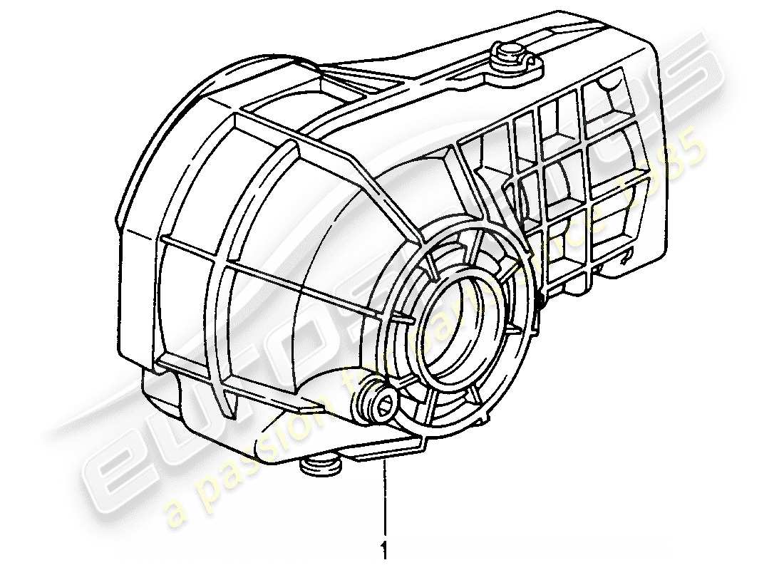 a part diagram from the porsche 1969 (refurbished and exchange catalogue) parts catalogue