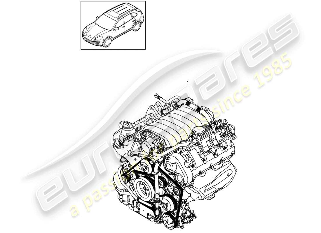 VIEW PARTS DIAGRAMS FROM THE PORSCHE CAYENNE PARTS CATALOGUE a part diagram from the porsche cayenne parts catalogue