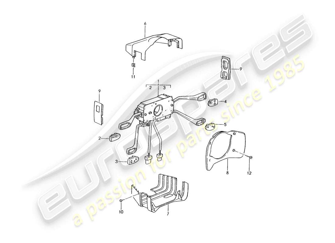 a part diagram from the porsche boxster parts catalogue