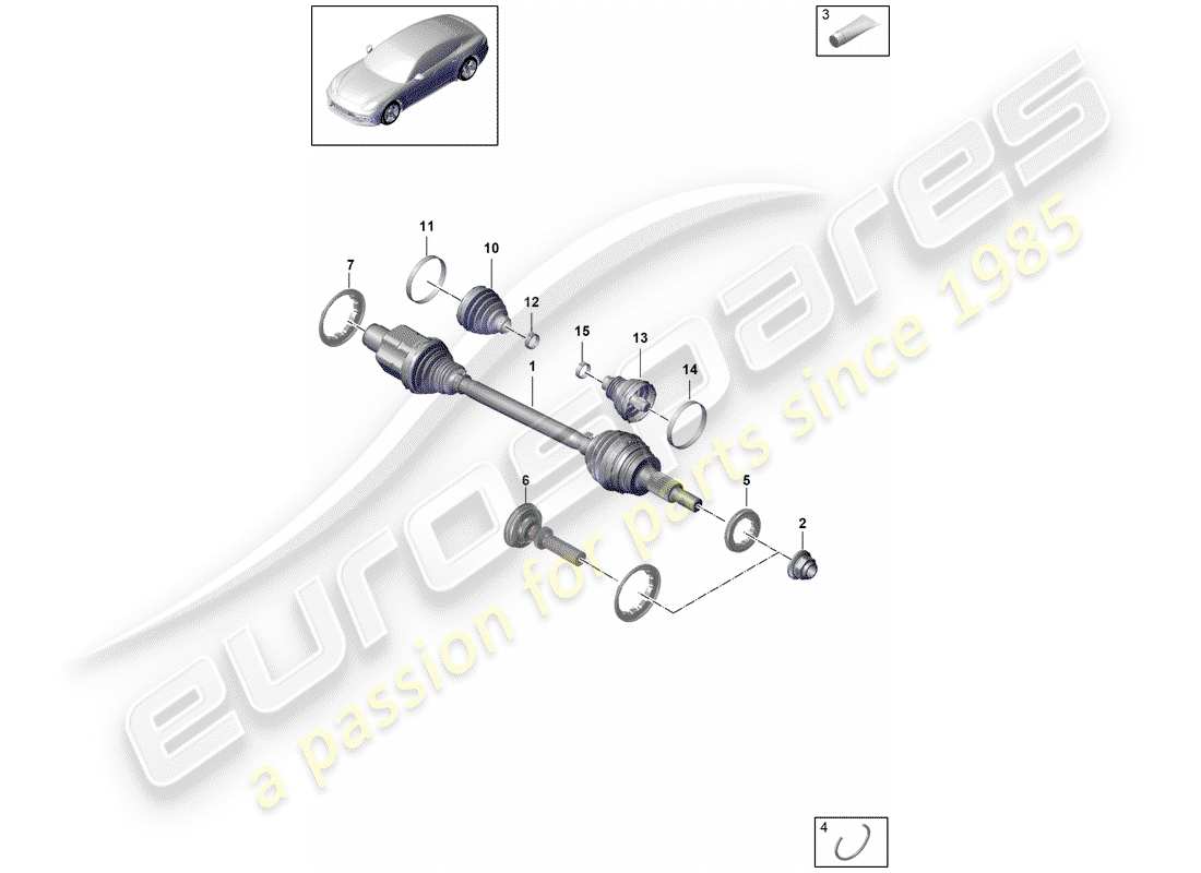 a part diagram from the porsche panamera parts catalogue