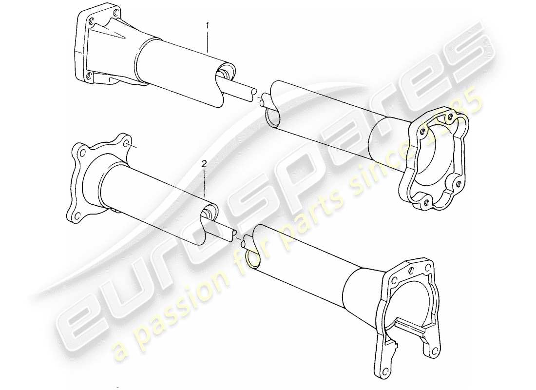 a part diagram from the porsche 1972 (refurbished and exchange catalogue) parts catalogue