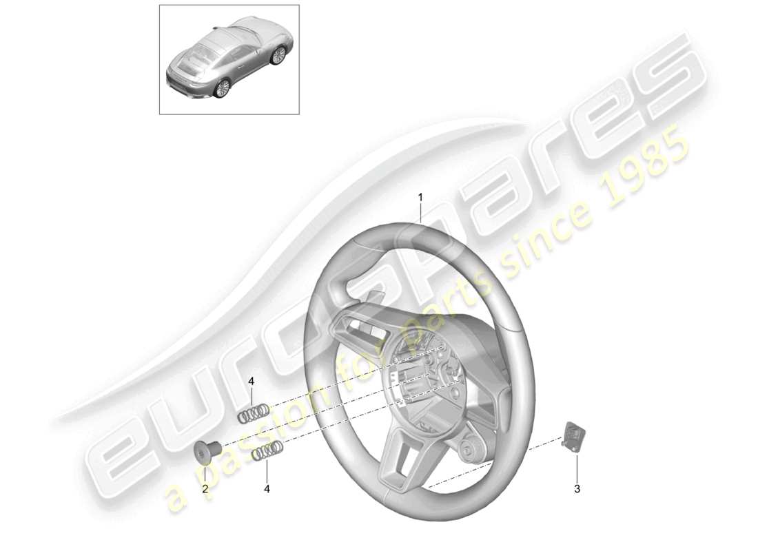 a part diagram from the porsche 991 parts catalogue