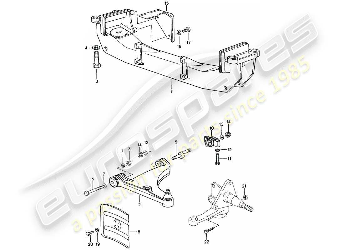 VIEW PARTS DIAGRAMS FROM THE PORSCHE 944 PARTS CATALOGUE a part diagram from the porsche 944 parts catalogue