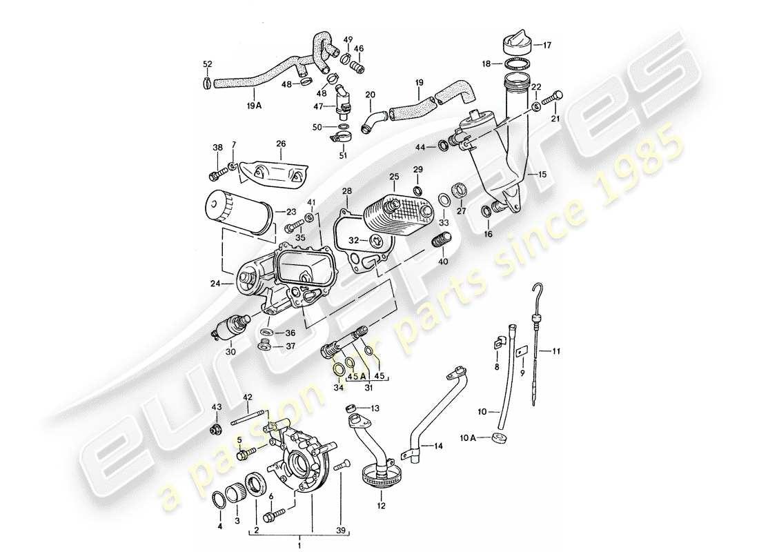VIEW PARTS DIAGRAMS FROM THE PORSCHE 944 PARTS CATALOGUE a part diagram from the porsche 944 parts catalogue