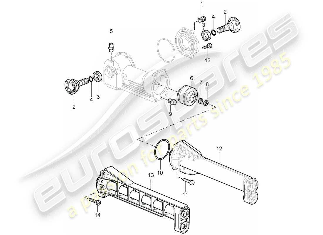 a part diagram from the porsche 997 parts catalogue