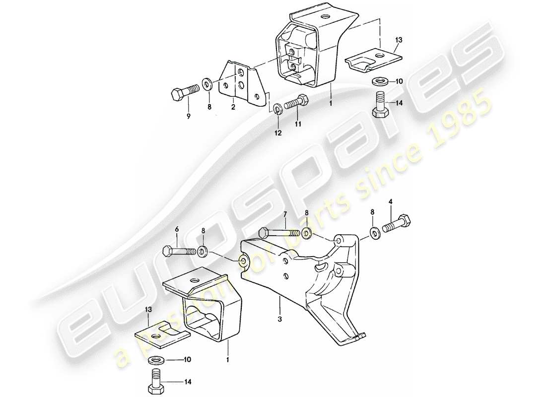 VIEW PARTS DIAGRAMS FROM THE PORSCHE 924 PARTS CATALOGUE a part diagram from the porsche 924 parts catalogue