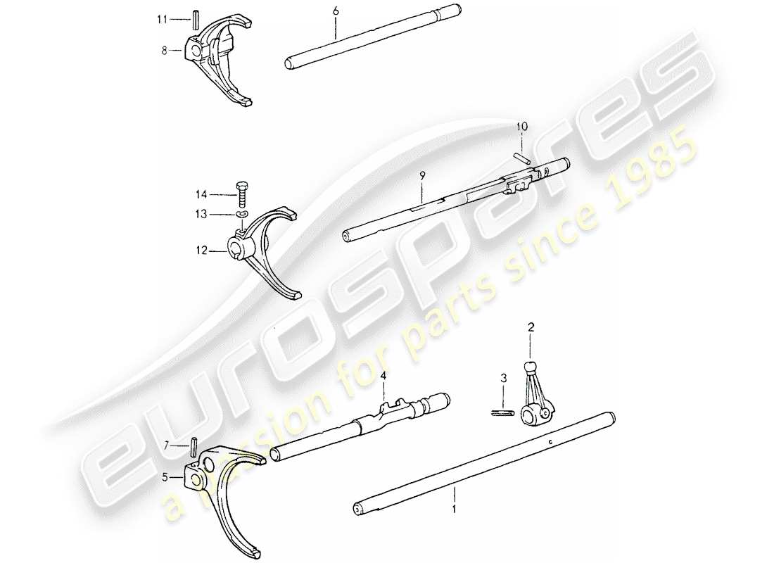 a part diagram from the porsche 964 parts catalogue
