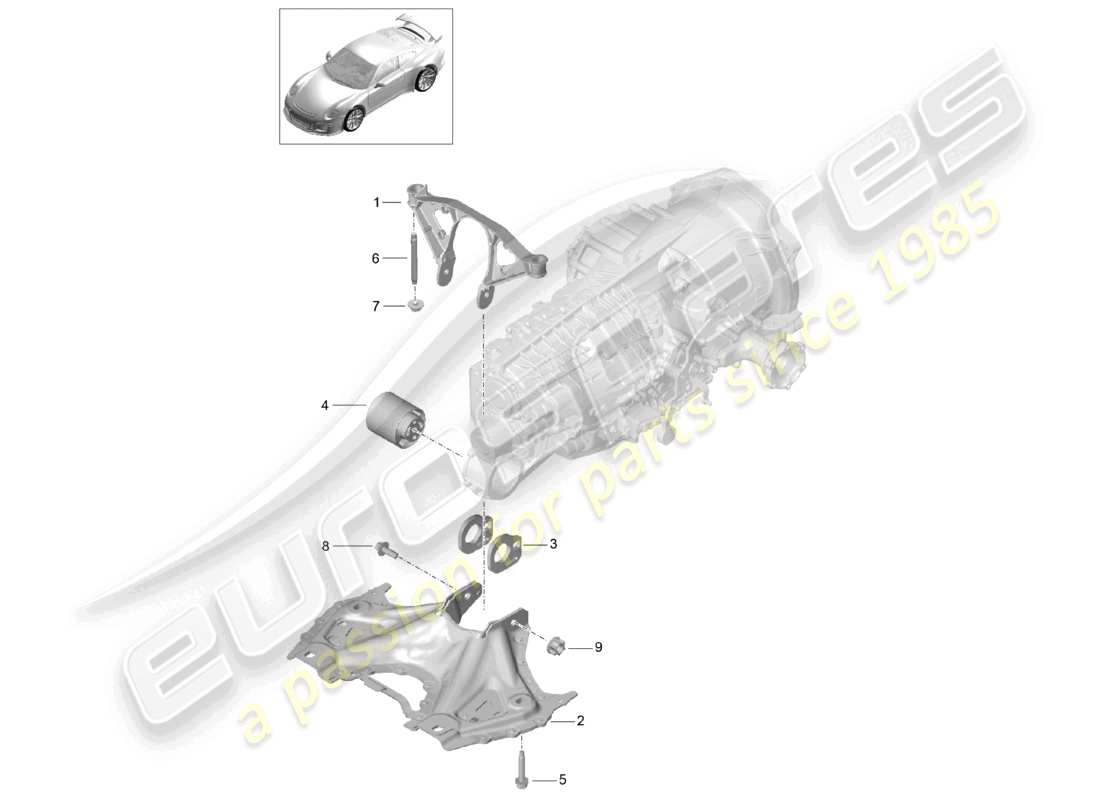 VIEW PARTS DIAGRAMS FROM THE PORSCHE 991 PARTS CATALOGUE a part diagram from the porsche 991 parts catalogue
