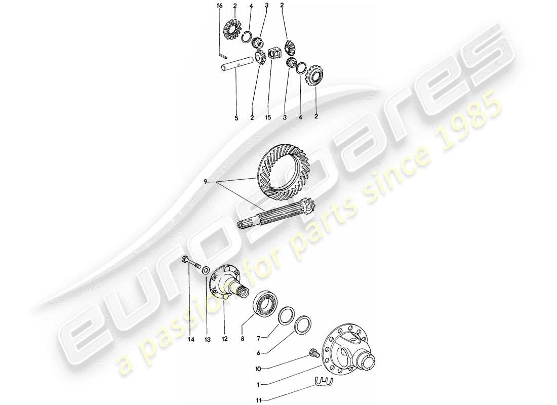 VIEW PARTS DIAGRAMS FROM THE PORSCHE 914 PARTS CATALOGUE a part diagram from the porsche 914 parts catalogue