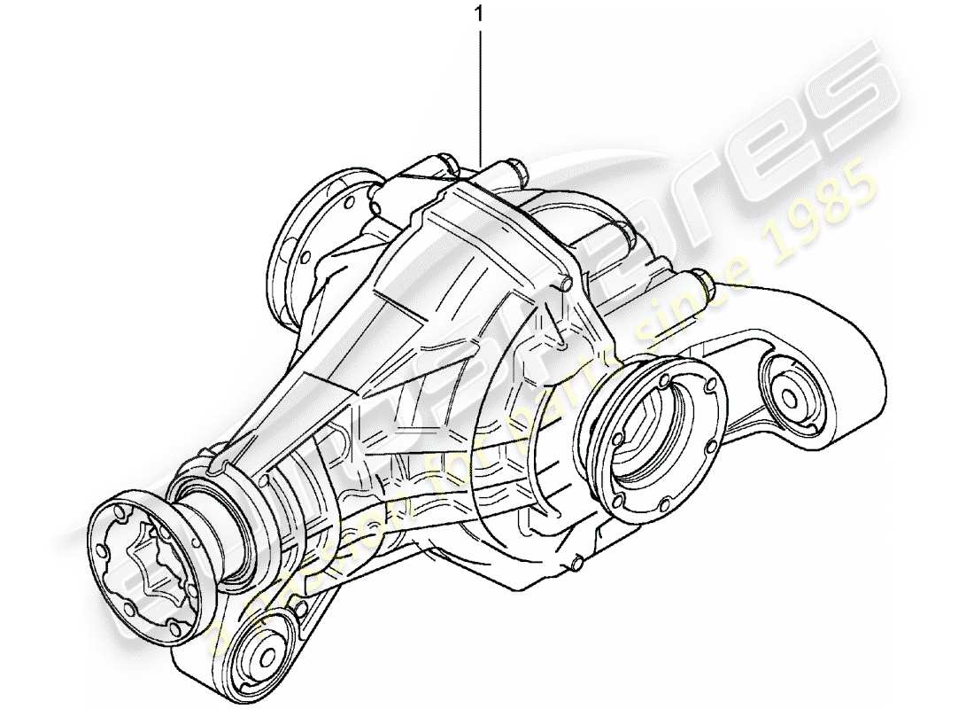 a part diagram from the porsche accessories and tequipment parts catalogue