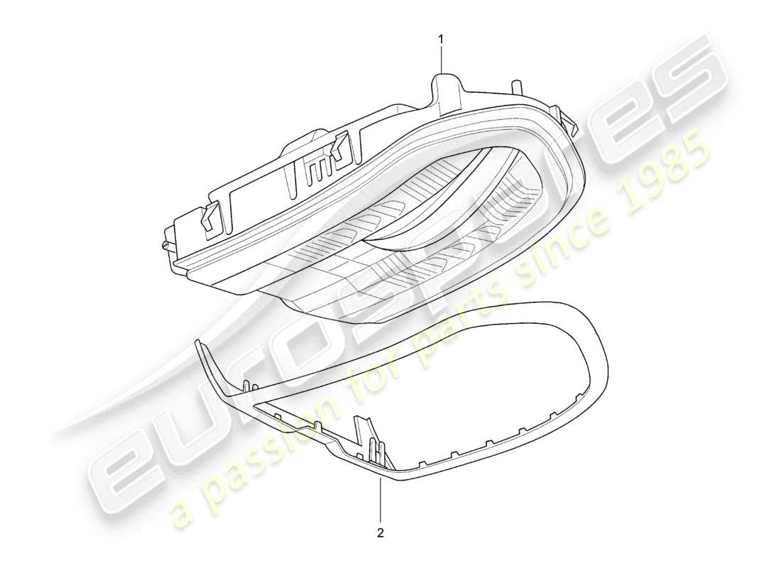 a part diagram from the porsche panamera parts catalogue
