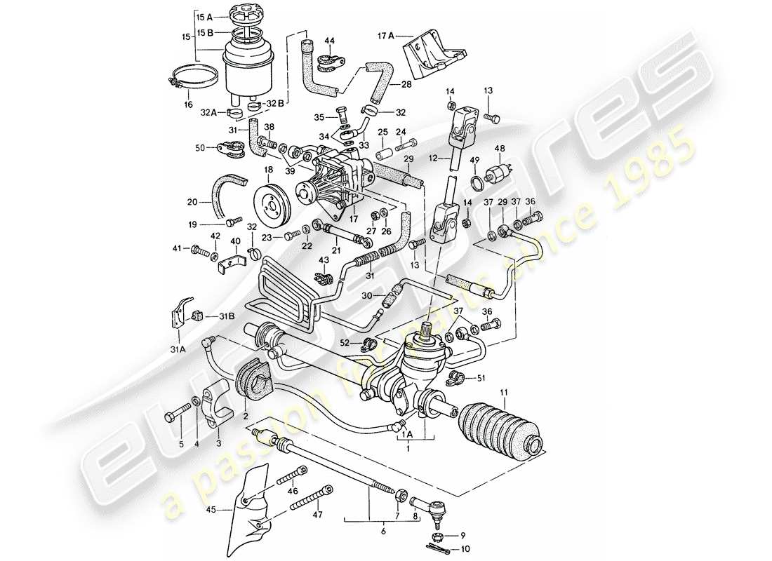 VIEW PARTS DIAGRAMS FROM THE PORSCHE 944 PARTS CATALOGUE a part diagram from the porsche 944 parts catalogue