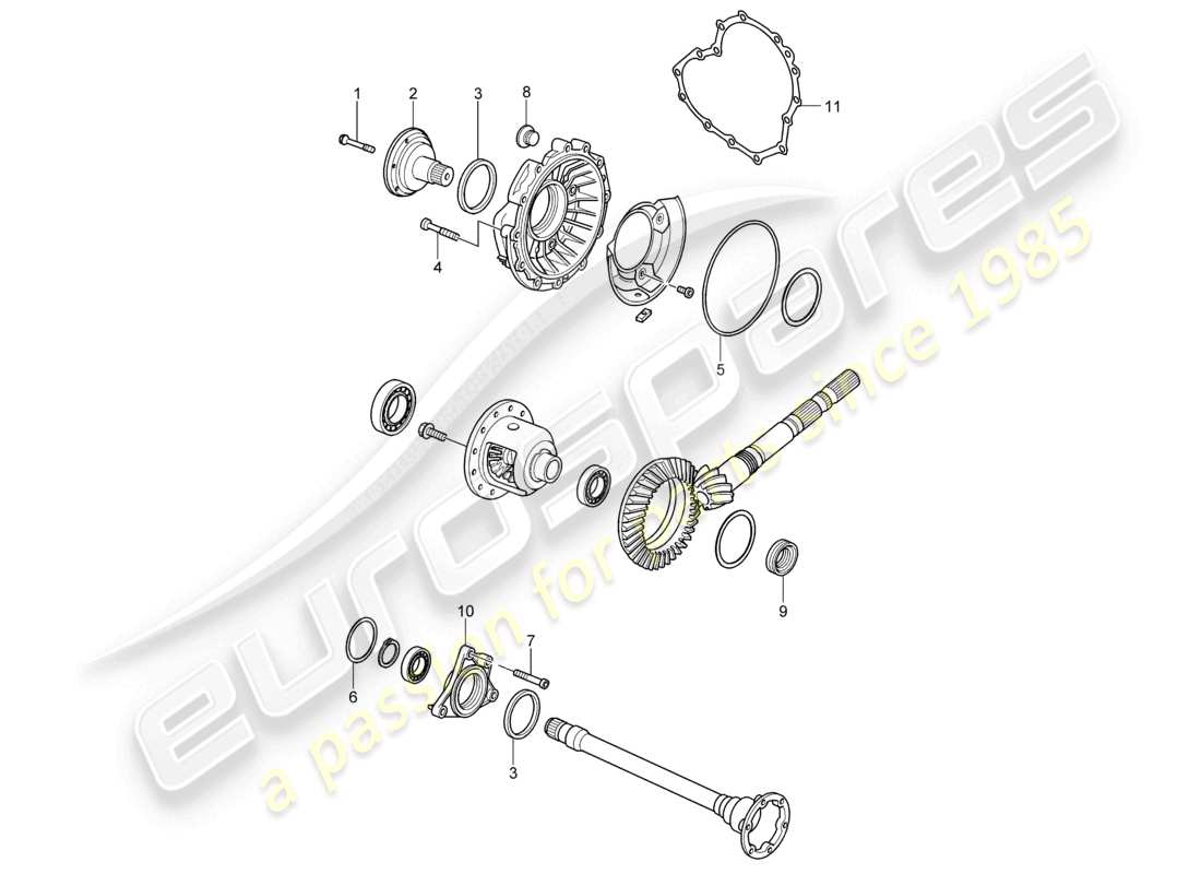a part diagram from the porsche boxster parts catalogue