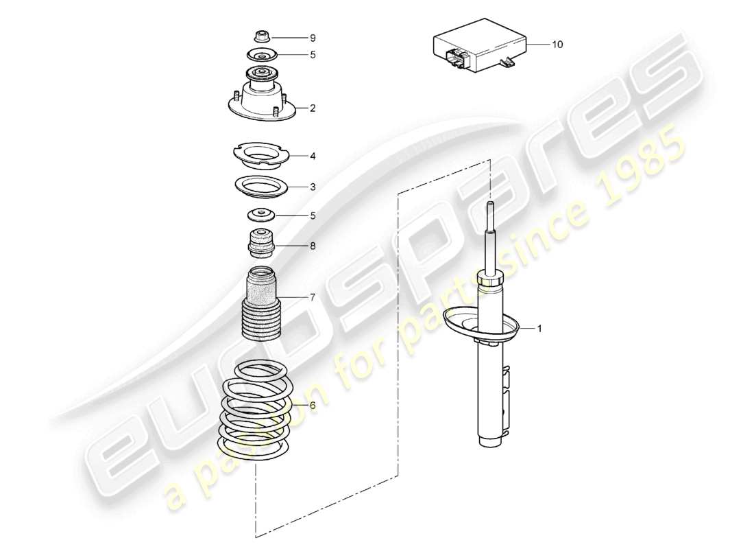 a part diagram from the porsche boxster parts catalogue