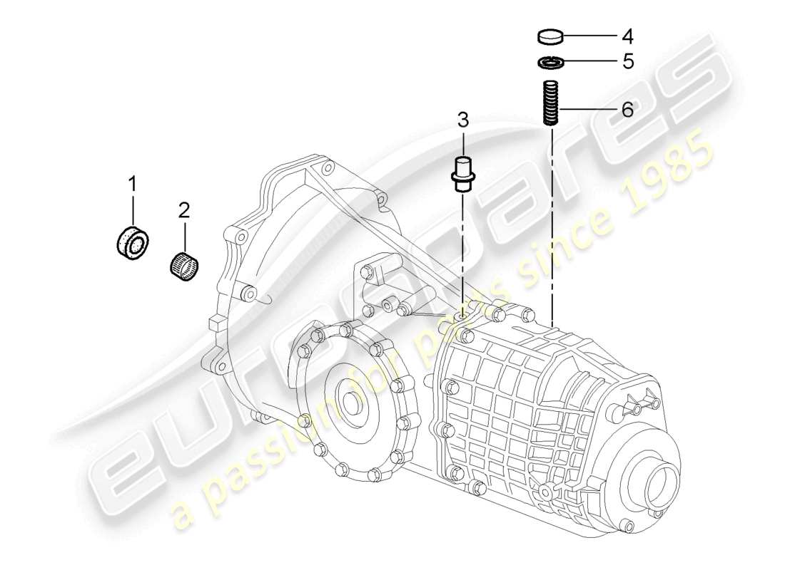 a part diagram from the porsche 1998 (986 boxster) parts catalogue