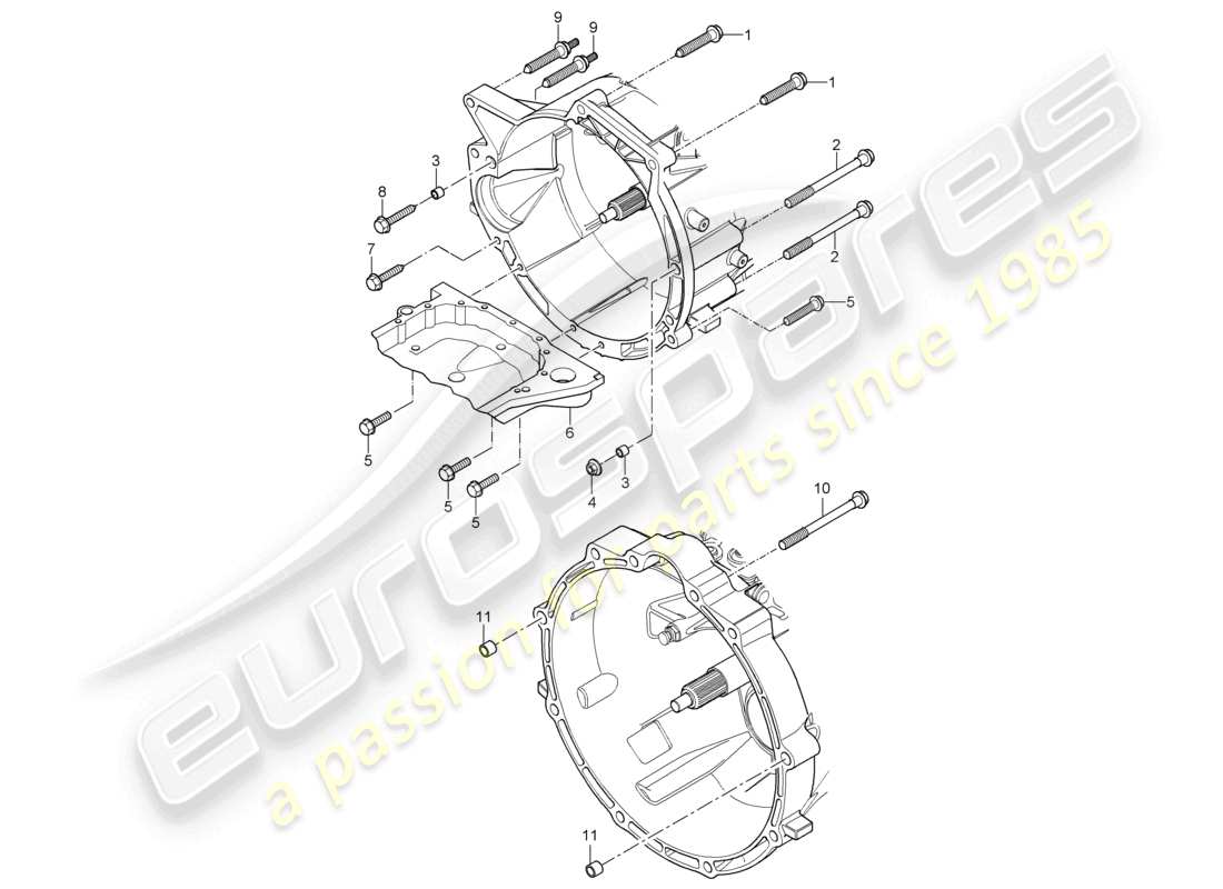 a part diagram from the porsche 2004 (cayenne e1 9pa) parts catalogue