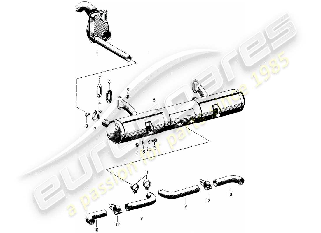 VIEW PARTS DIAGRAMS FROM THE PORSCHE 356 PARTS CATALOGUE a part diagram from the porsche 356 parts catalogue