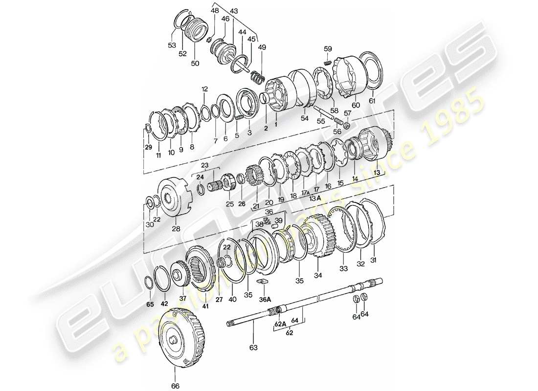 VIEW PARTS DIAGRAMS FROM THE PORSCHE 924 PARTS CATALOGUE a part diagram from the porsche 924 parts catalogue
