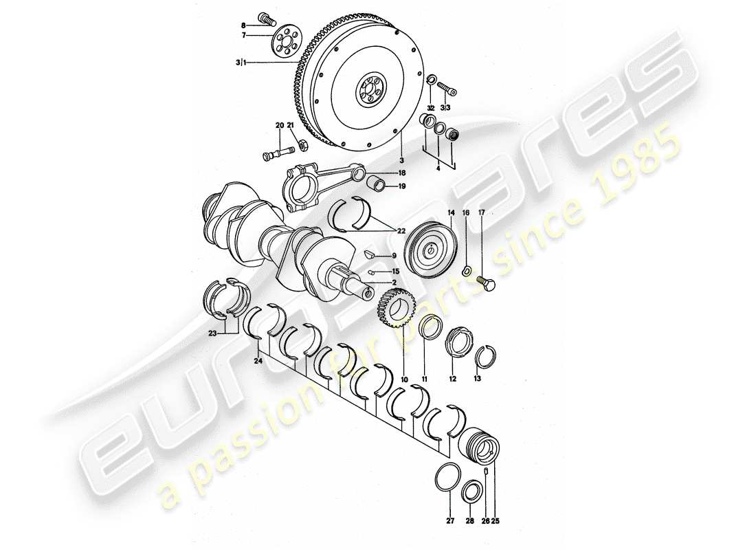 VIEW PARTS DIAGRAMS FROM THE PORSCHE 911 PARTS CATALOGUE a part diagram from the porsche 911 parts catalogue