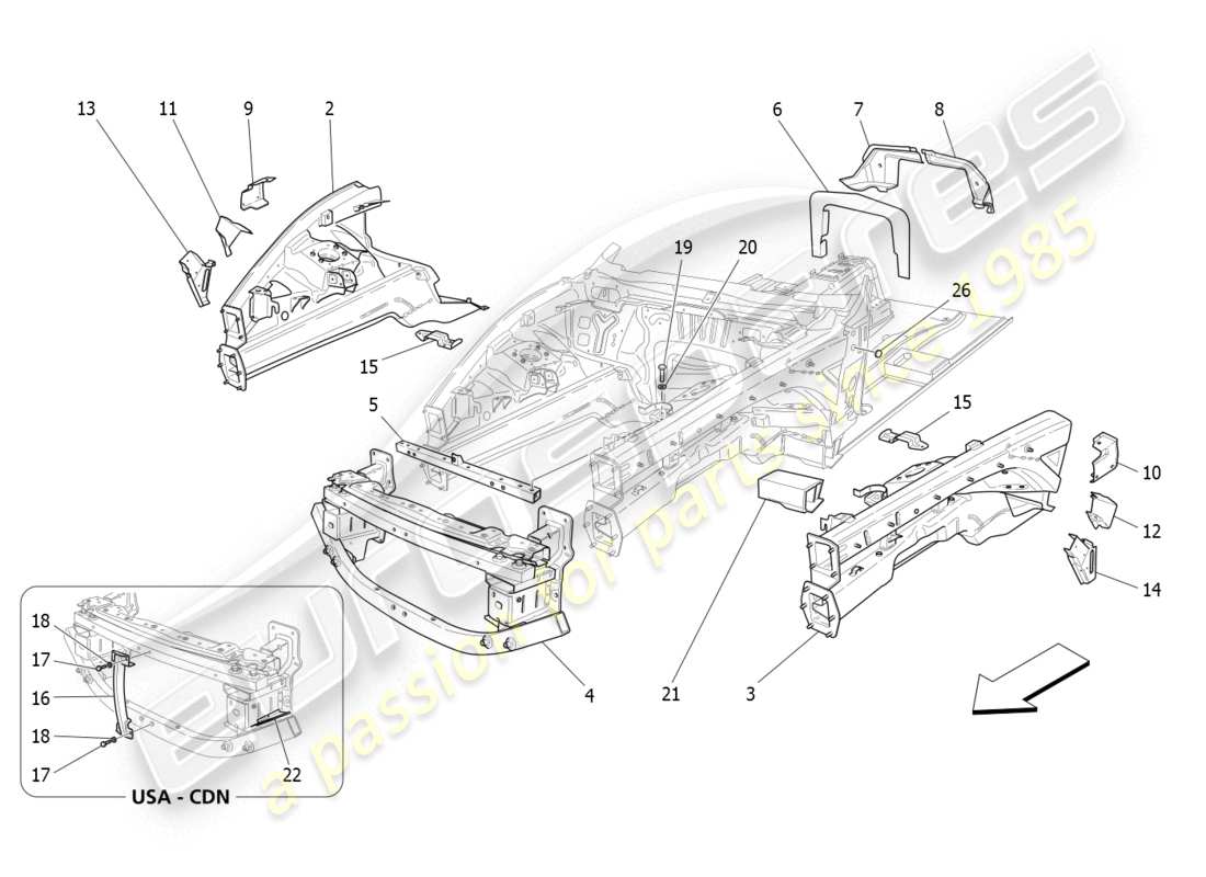 part diagram containing part number 80700600