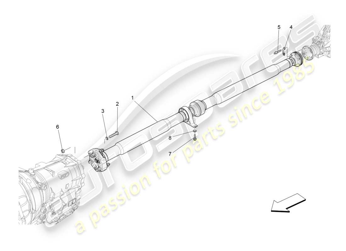 a part diagram from the Maserati QTP 3.0 TDS V6 275HP (2015) parts catalogue