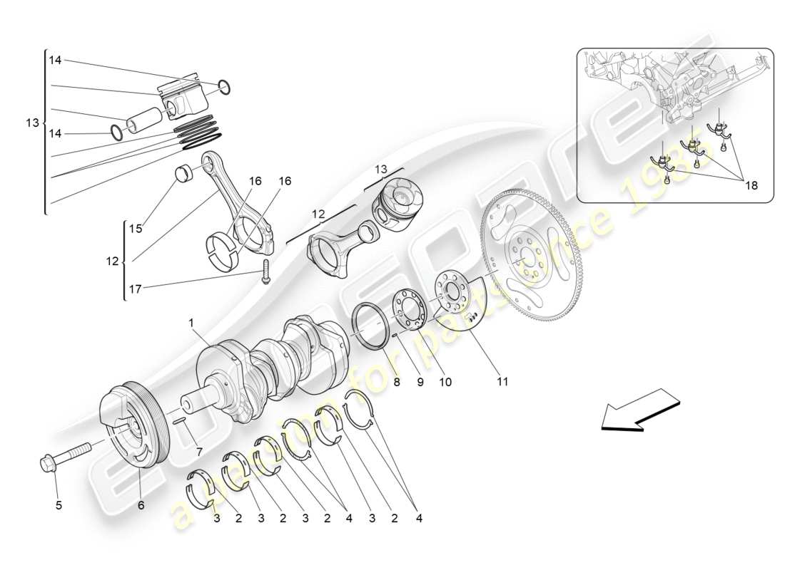 part diagram containing part number 46328056