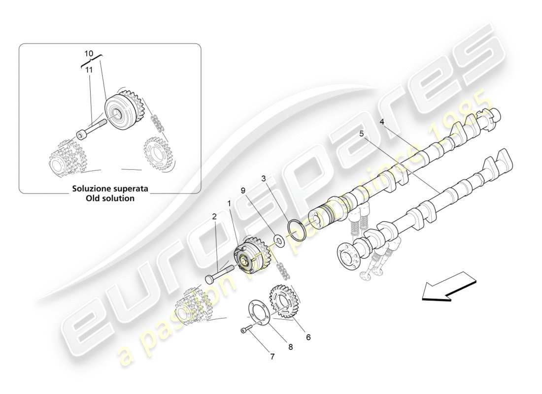 a part diagram from the maserati granturismo (2016) parts catalogue