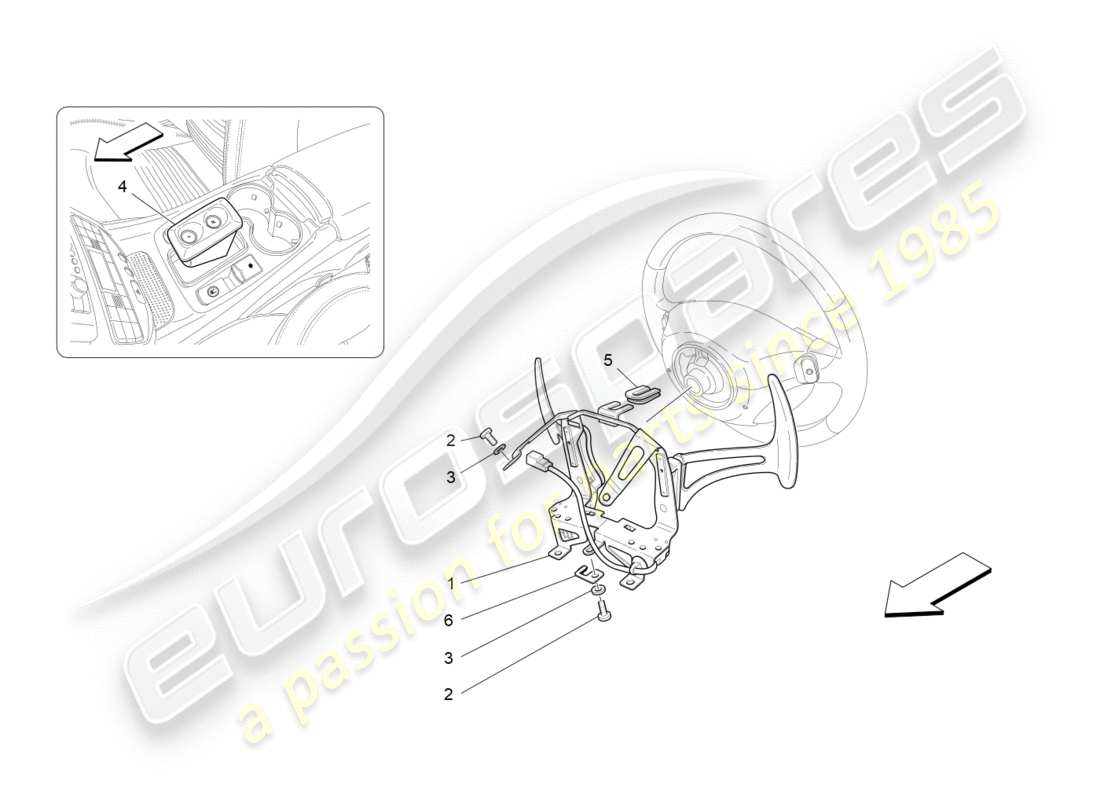 maserati granturismo (2012) driver controls for f1 gearbox parts diagram