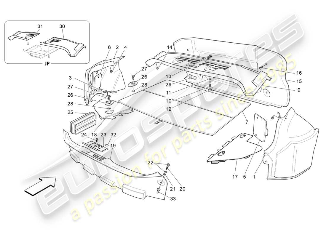a part diagram from the Maserati GRANTURISMO S (2015) parts catalogue
