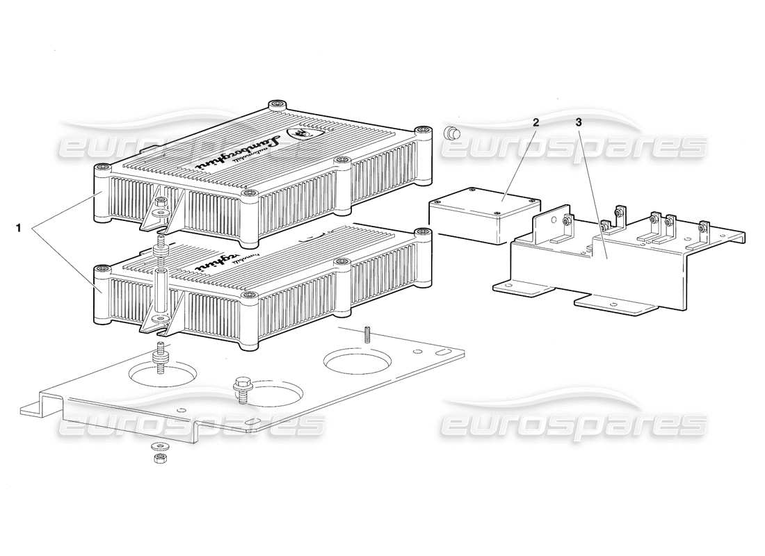 lamborghini diablo sv (1997) electronic injection units part diagram