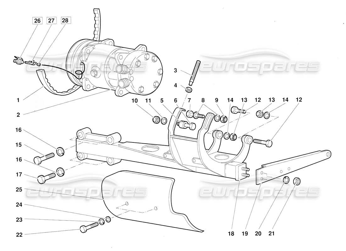 lamborghini diablo (1991) climate control (valid for june 1992 version) part diagram