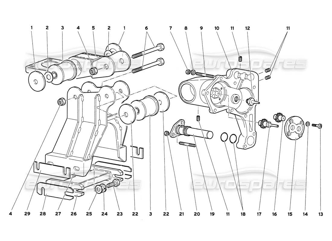 lamborghini diablo 6.0 (2001) gearbox oil pump parts diagram