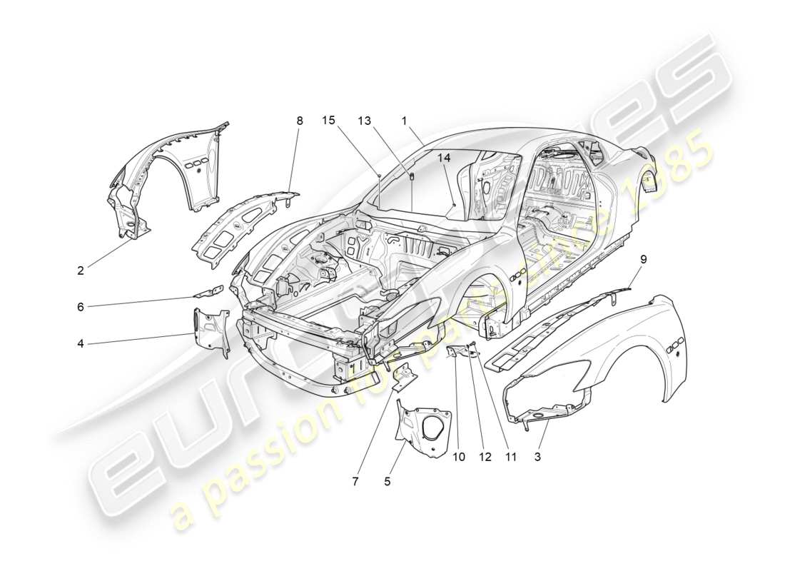 a part diagram from the Maserati GRANTURISMO S (2017) parts catalogue