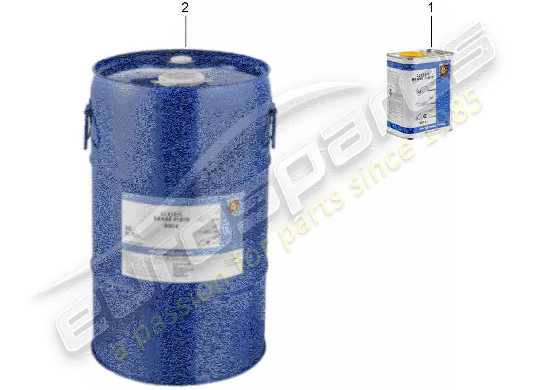 porsche 2001 (986 boxster) brake fluid - porsche classic part diagram
