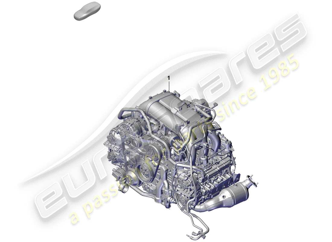porsche 2019 (718 boxster spyder) replacement engine part diagram