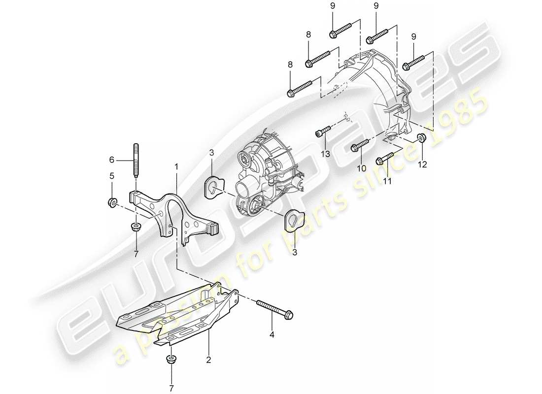 porsche 2008 (997-1) manual gearbox part diagram