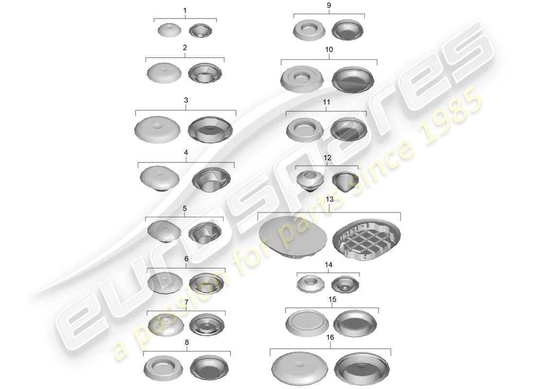porsche 2014 (981 cayman) plug parts diagram