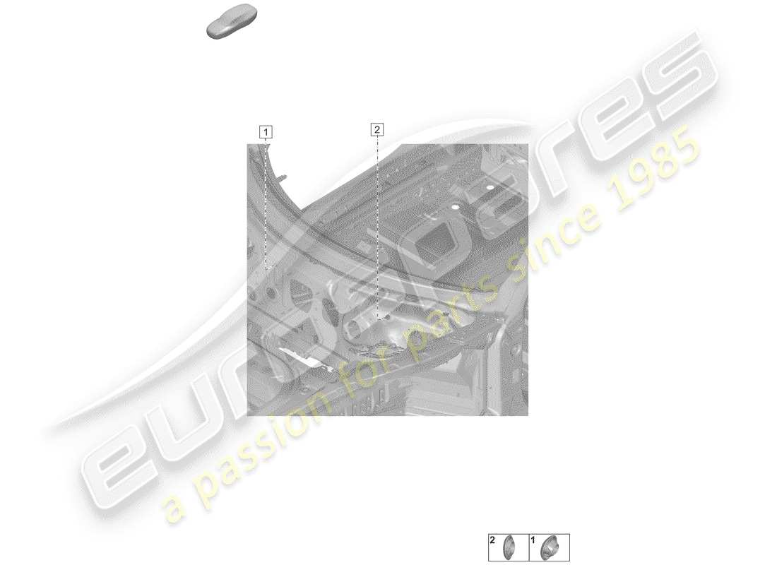 porsche 2019 (992-1) plugs for body parts diagram