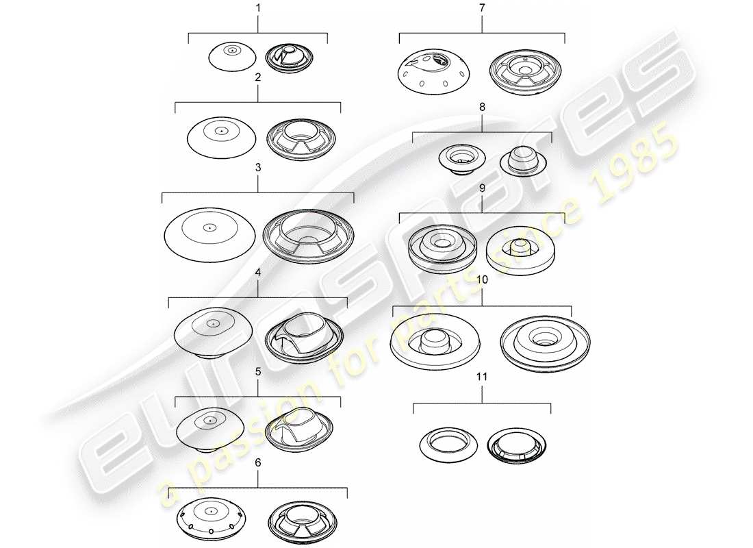 porsche 2003 (cayenne e1 9pa) plug part diagram