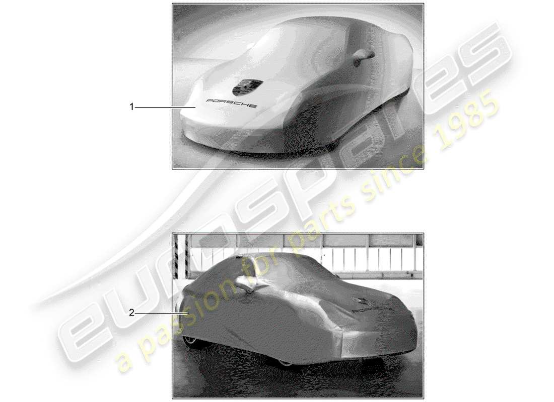 porsche 1990 (tequipment) cover part diagram