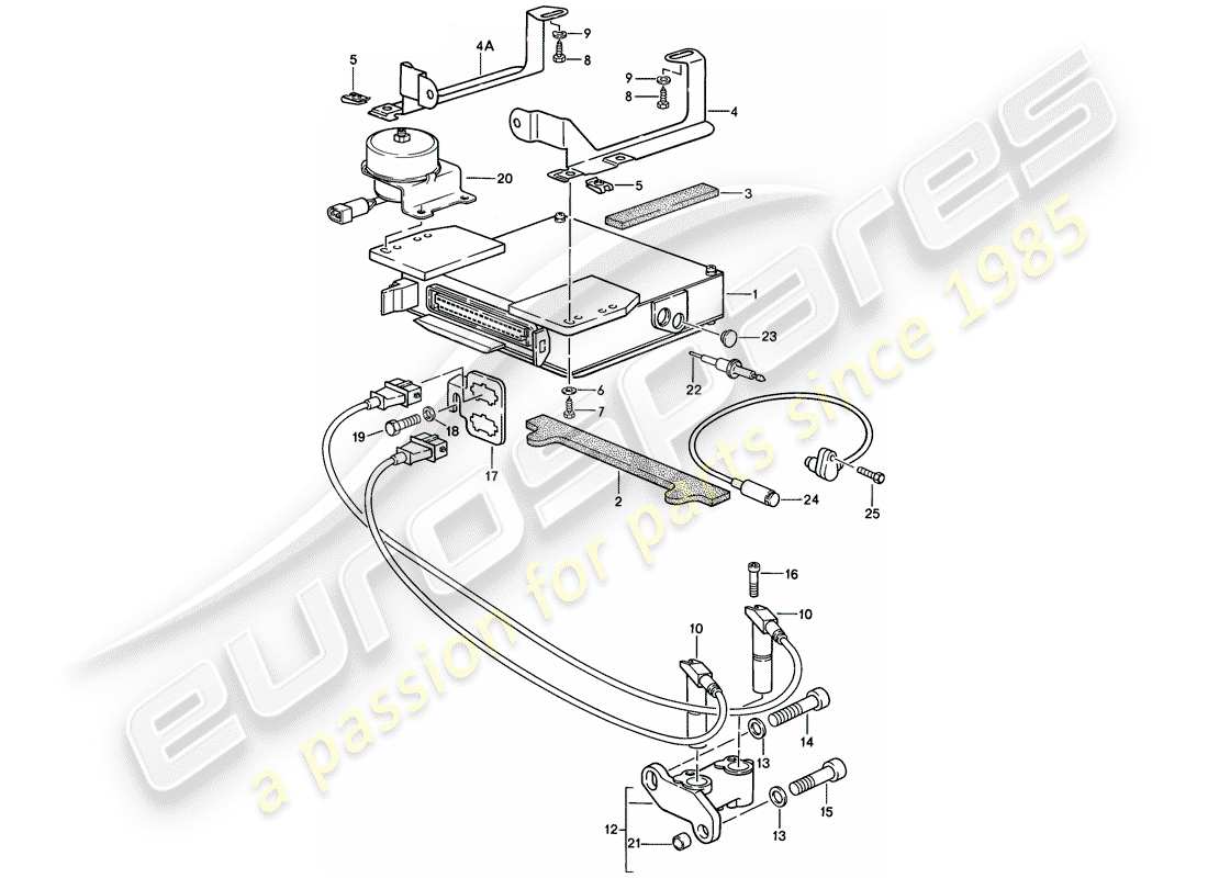 porsche 1983 (944) engine electrics 2 part diagram
