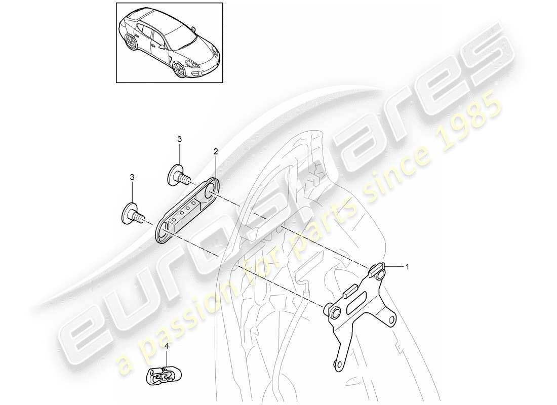 porsche 2012 (panamera 970) screen parts diagram