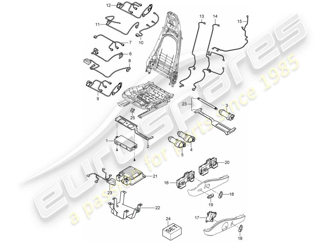 porsche cayman 987 (2010) wiring harnesses part diagram