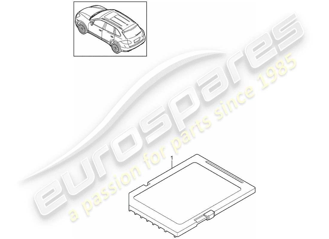 porsche 2018 (cayenne e2 92a) sd memory card for updating parts diagram