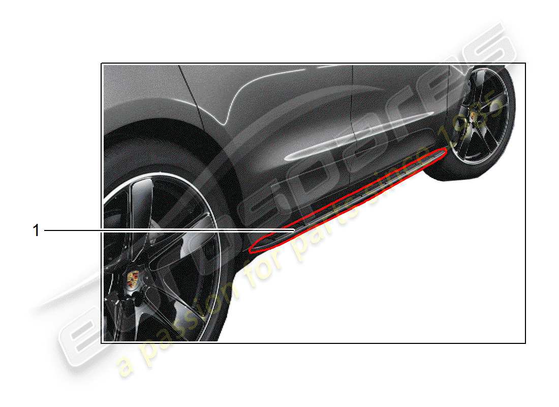 porsche 2015 (tequipment macan) step part diagram