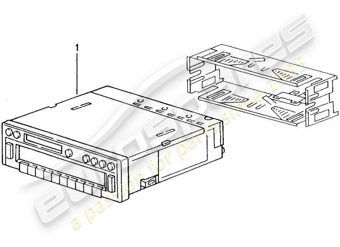 porsche 2008 (tequipment) radio unit parts diagram