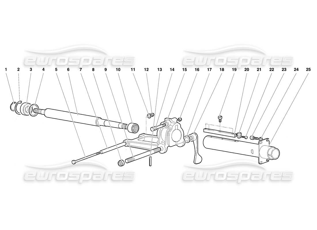 lamborghini diablo se30 (1995) steering parts diagram