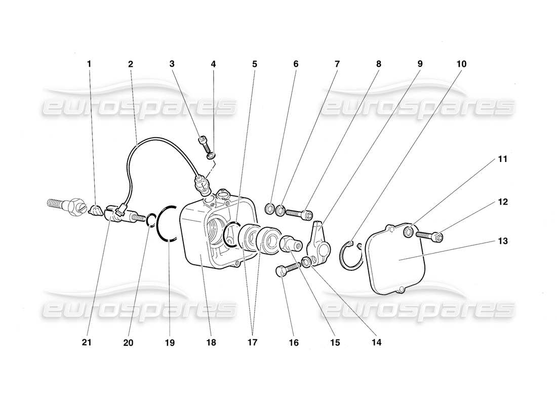 lamborghini diablo sv (1997) phase sensors part diagram